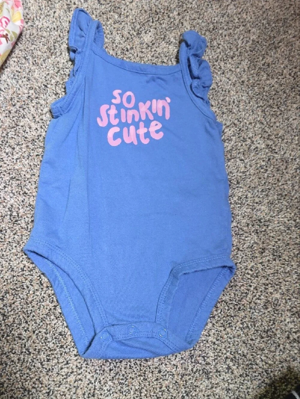 Carter's Mixed Lot Tanks And Rompers One Baby Bgosh Jean Dress
